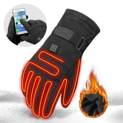Electric Motorcycle Heated Gloves, Touch Screen, Winter Riding