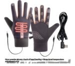 Temperature Controlled USB Heated Gloves, Waterproof Windproof, 3 Heat Settings - Image 3