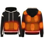 brushed hoody heated jacket